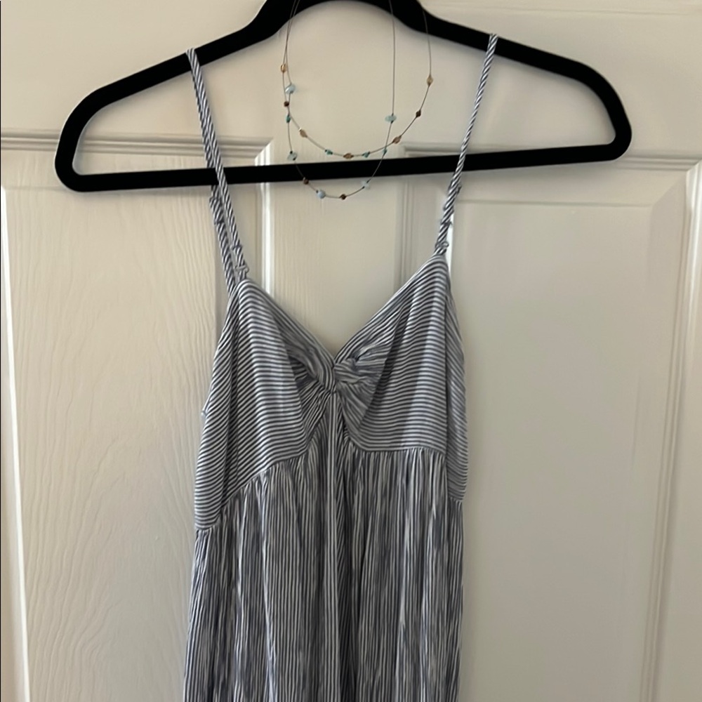 Forever 21~ Striped Spaghetti Strap Midi Dress Size Small